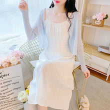 Load image into Gallery viewer, Women's Two Piece Set Long Sleeve Female Outfits Beach Dress Midi New in The Same Vintage Clothing Trend 2025 Elegant Casual
