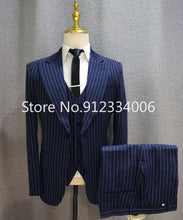 Load image into Gallery viewer, Men's Stripe Blazer Tuxedos Suit