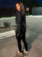 Lade das Bild in den Galerie-Viewer, Nibber Sporty Casual 2 Piece Set Women Tracksuit