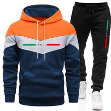 Load image into Gallery viewer, Casual Mens Tracksuit Print Sweatshirts Outdoors Fitness Sports Jogging Mens Clothing Hot Sales Warm Single Piece Hoodie Pants