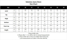 Load image into Gallery viewer, Men's Scotland Red Plaid Tartan Patchwork Jeans Punk Rivet Patch Black Denim Pants Skull Letters Printed Slim Straight Trousers