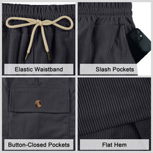 Load image into Gallery viewer, American Men's Heavy Loose Four Seasons Hip Hop Casual Sports Running Corduroy Tooling Shorts