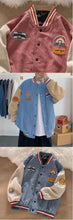Load image into Gallery viewer, Men Baseball Embroidered Letters Corduroy Loose Jacket