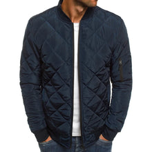 Cargar imagen en el visor de la galería, Chaquetas de malla con cuello de béisbol para hombre