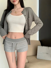 Load image into Gallery viewer, Women High Elastic Lace Up Drawstring Shorts