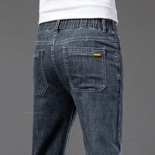 Charger l'image dans la galerie, Summer New Men's Thin Jeans Elastic Waist Loose Straight Comfortable Casual Denim Pants Brand Trousers Plus Size 42 44 46