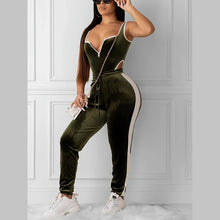 Load image into Gallery viewer, Sleeveless Cut Out Bodysuit & High Waist Stretchy Pants