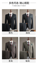 Load image into Gallery viewer, High Quality Men's Suit (jacket+vest+pants) Formal Business Office Men's Suits Groom Wedding Party Dress Solid Color Suit S-4XL