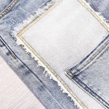 Cargar imagen en el visor de la galería, Patchwork Loose Straight Casual Denim Shorts