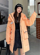 Load image into Gallery viewer, Parka Down Cotton Loose Hooded Long Coat