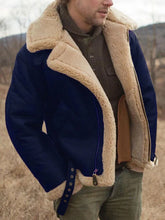 Load image into Gallery viewer, Men's Jackets Leather and Fur Integrated Jacket