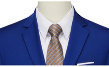 Load image into Gallery viewer, Suit (Blazer+ Vest + Pants) Men's Business Gentleman Fashion Slim Work Solid Color Plus Size Fair Dress Wedding Best Man Suit