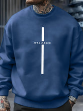 Lade das Bild in den Galerie-Viewer, Way Maker Line Simple Printed Sweatshirt