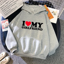 Load image into Gallery viewer, fall winter Man Woman Home Outdoor Casual Sport Loose Pullover 2025 Hot Sale Couple Hoodie Classic Love BF GF Printed Sweatshirt