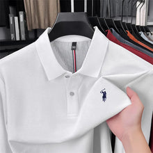 Load image into Gallery viewer, High end brand 100% cotton long sleeve polo shirt fashion luxury pony embroidery business casual comfort new Paul men's T-shirt