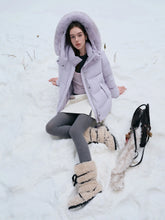 Load image into Gallery viewer, DUSHU Puff Down Jacket Long and Short Styles of Goose Down Jacket Women Fox Fur Collar 2025 Winter Outerwear Simple Commuting