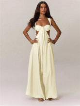 Load image into Gallery viewer, Hollow Out Slim Solid Color Sleeveless Casual Elegant Temperament Simple Jumpsuit