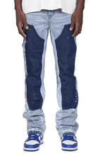 Lade das Bild in den Galerie-Viewer, Elastic Patchwork Denim Layered Flared Pants