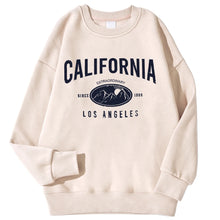 Load image into Gallery viewer, New York California Malibu Letter Sweatshirts Winter Women Casual Loose Hoodie Fleece Warm Crewneck Pullover Comfortable Clothes