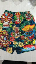 Charger l'image dans la galerie, Summer Coconut Leaf Totem Mask Mayan Ethnic Casual Shorts