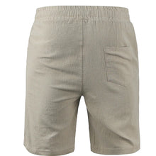 Lade das Bild in den Galerie-Viewer, Men's Summer New Cotton Linen Shorts Male lightweight Breathable Solid Color Linen Trousers Versatile Streetwear Short Pants