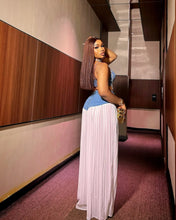 Lade das Bild in den Galerie-Viewer, 2 Piece Sets Denim Camisole Wide Leg Pants