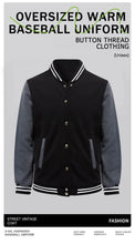 Load image into Gallery viewer, Casual Men Baseball Fleece Jackets