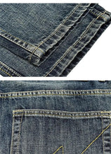 Lade das Bild in den Galerie-Viewer, Patch Ripped Jeans Denim Cargo Pants