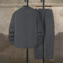 Load image into Gallery viewer, Men's corduroy Long sleeve shirt and pants casual suit