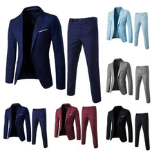 Load image into Gallery viewer, Men Pants Formal 2pcs s Formal Suit
