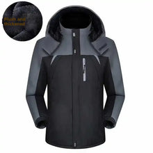 Lade das Bild in den Galerie-Viewer, Men's Fleece-lined Thickened Cotton Coat Reflective Winter Outdoor Jacket Warm Men's Jacket For Climbing Casual Scene
