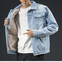 Lade das Bild in den Galerie-Viewer, Denim Men Casual Loose Jacket