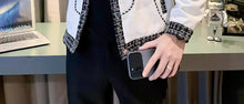 Load image into Gallery viewer, Men's Black Male Splicing Korean Reviews Stylish Jacket