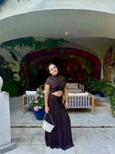 Lade das Bild in den Galerie-Viewer, Mozision Hollow Out Short Sleeve Sexy Maxi Dress