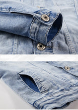 Load image into Gallery viewer, Spring Autumn Denim Suit Men's Slim Micro-stretch Two-piece Spring and Autumn Jacket Jeans