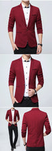 Load image into Gallery viewer, Mens Sport Coat Casual Blazer One Button Business Suit Jacket Formal Dress Suit Coat Slim Fit Suit Jackets Spring Autumn