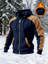 Cargar imagen en el visor de la galería, Chaqueta con capucha gruesa y aislamiento de doble capa para hombre