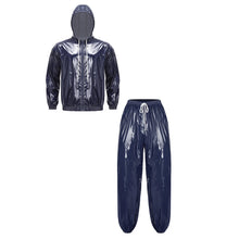 Load image into Gallery viewer, Mens Hooded Windbreaker Jogging Track Suit