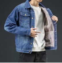 Lade das Bild in den Galerie-Viewer, Denim Men Casual Loose Jacket