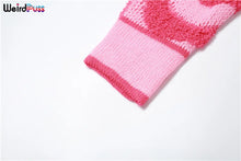 Lade das Bild in den Galerie-Viewer, Weird Puss y2k Sweet Cardigan Sweater