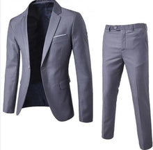 Load image into Gallery viewer, Mens Two Piece Slim Casual Dress Suit