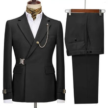 Load image into Gallery viewer, Men's Blazer Pants and Jacket Italian Design Notched Lapel Slim Fit Suit