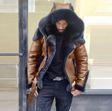 Load image into Gallery viewer, Men's Faux Leather European and American Coat