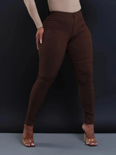 Lade das Bild in den Galerie-Viewer, Women's Casual High-waisted Denim Small Pants