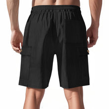 Load image into Gallery viewer, American Men's Heavy Loose Four Seasons Hip Hop Casual Sports Running Corduroy Tooling Shorts