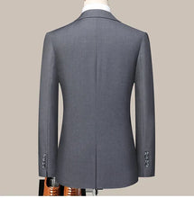 Load image into Gallery viewer, Suit (Blazer+Pants) Men's Fashion Business Outdoor Gentleman Trend Solid Color Casual Slim-fit Wedding Host Gentleman Suit S-6XL