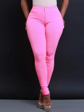 Lade das Bild in den Galerie-Viewer, Women's Casual High-waisted Denim Small Pants