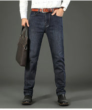 Lade das Bild in den Galerie-Viewer, WTHINLEE Four Seasons New Office Business Casual Men's Jeans American High Quality Loose Straight Retro Versatile Denim Trousers