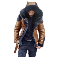 Load image into Gallery viewer, Men's Faux Leather European and American Coat