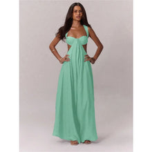 Load image into Gallery viewer, Hollow Out Slim Solid Color Sleeveless Casual Elegant Temperament Simple Jumpsuit